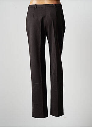 Pantalon droit taille à pinces taille haute marron JUMFIL femme