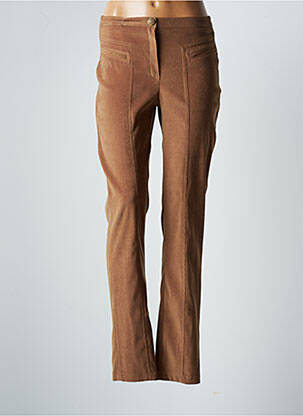 Pantalon slim taille élastique taille normale jaune JUMFIL femme