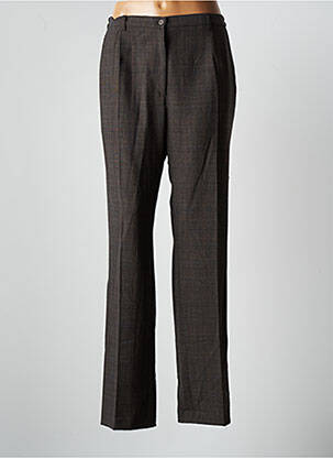 Pantalon droit taille élastique taille normale marron JUMFIL femme