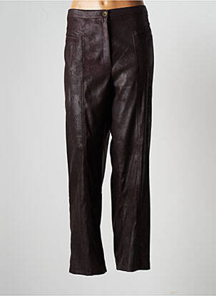 Pantalon droit stretch taille normale marron JUMFIL femme