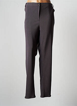 Pantalon droit stretch taille normale gris CHRISTIAN MARRY femme