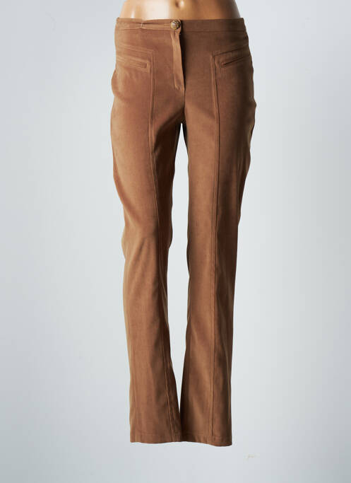 Pantalon slim taille élastique taille normale jaune JUMFIL femme