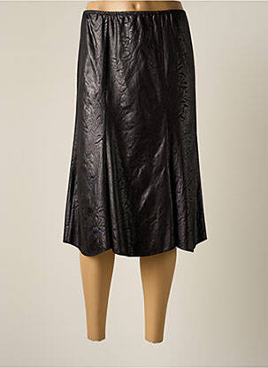 Jupe mi-longue coupe évasée noir JUMFIL femme