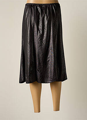Jupe mi-longue coupe évasée noir JUMFIL femme