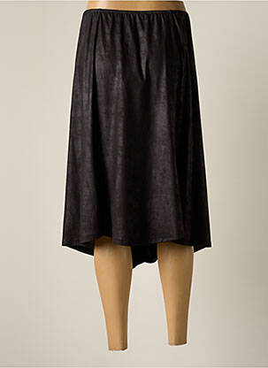 Jupe mi-longue coupe évasée noir JUMFIL femme