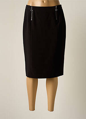 Jupe mi-longue stretch noir JUMFIL femme