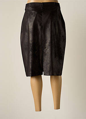 Jupe mi-longue coupe droite noir JUMFIL femme