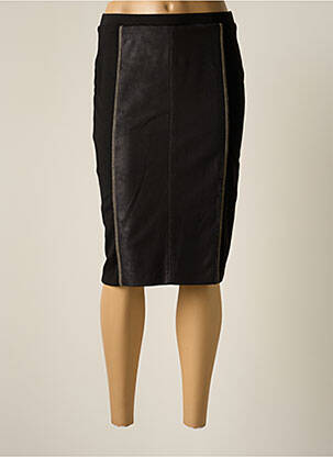 Jupe mi-longue stretch noir JUMFIL femme