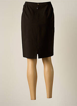 Jupe mi-longue taille à pinces marron JUMFIL femme