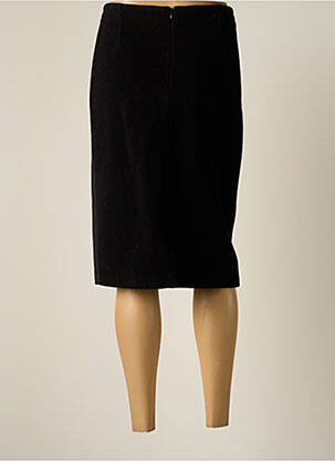 Jupe mi-longue coupe droite noir JUMFIL femme