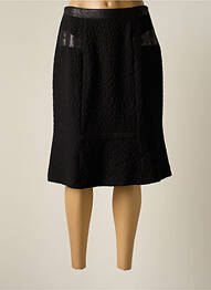 Jupe mi-longue coupe droite noir JUMFIL femme