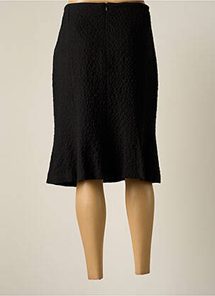 Jupe mi-longue coupe droite noir JUMFIL femme