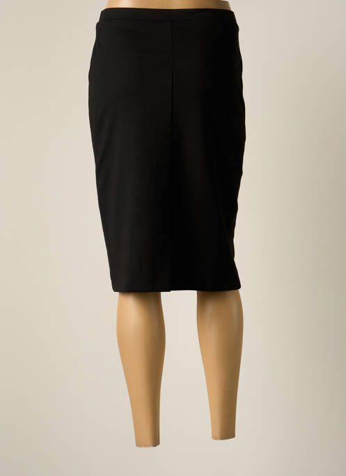 Jupe mi-longue coupe droite noir JUMFIL femme