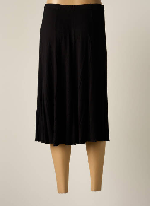 Jupe mi-longue noir UNICA PLUS pour femme
