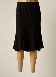 Jupe mi-longue doublure textile noir JUMFIL femme