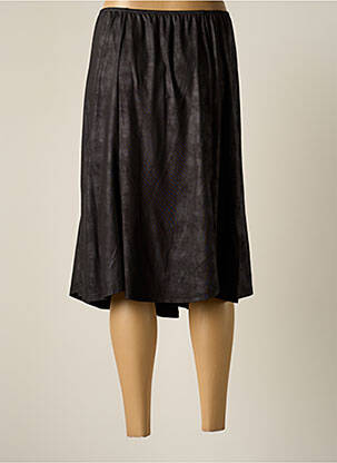 Jupe mi-longue stretch noir JUMFIL femme