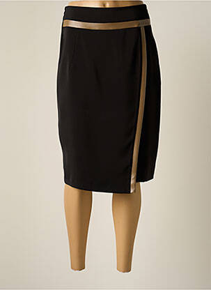 Jupe mi-longue taille normale noir JUMFIL femme