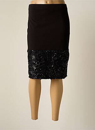 Jupe mi-longue taille normale noir JUMFIL femme