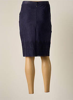 Jupe mi-longue taille normale bleu JUMFIL femme