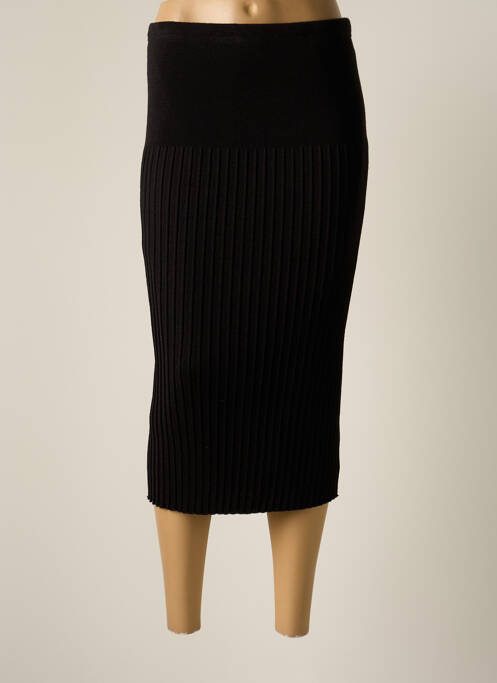 Jupe mi-longue taille normale noir JUMFIL femme