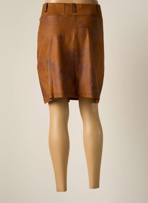 Jupe mi-longue marron FUEGO WOMAN pour femme