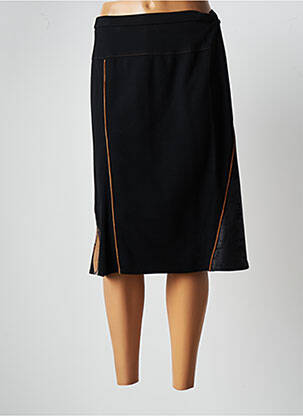 Jupe mi-longue taille à pinces noir JUMFIL femme