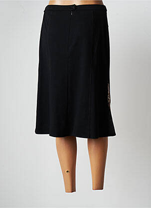 Jupe mi-longue taille à pinces noir JUMFIL femme