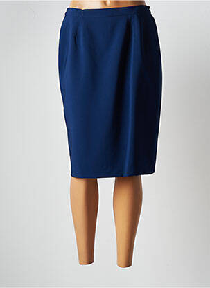 Jupe mi-longue stretch bleu JUMFIL femme