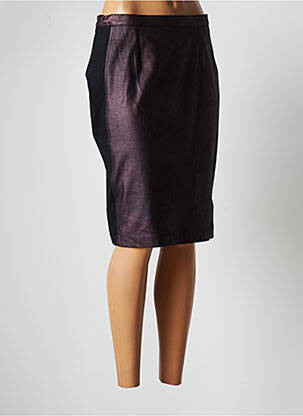 Jupe mi-longue stretch violet JUMFIL femme