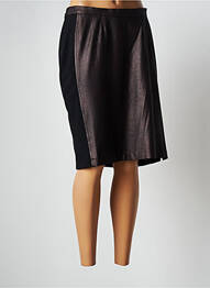 Jupe mi-longue taille à pinces marron JUMFIL femme