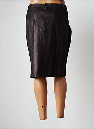 Jupe mi-longue taille à pinces marron JUMFIL femme