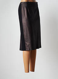Jupe mi-longue taille à pinces marron JUMFIL femme