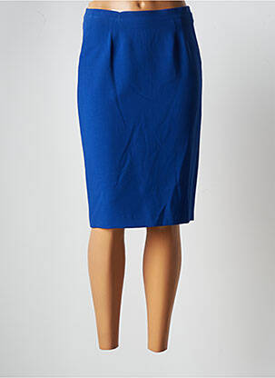 Jupe mi-longue stretch bleu JUMFIL femme