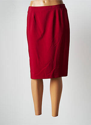 Jupe mi-longue stretch rouge JUMFIL femme