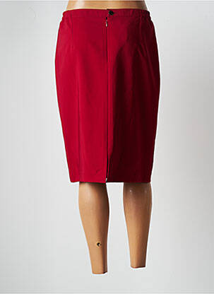 Jupe mi-longue stretch rouge JUMFIL femme