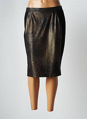 Jupe mi-longue stretch noir JUMFIL femme