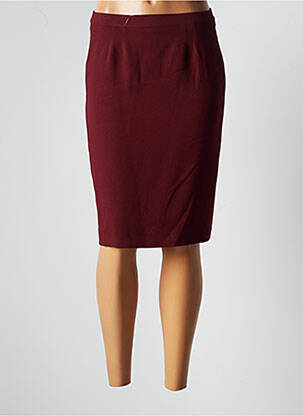Jupe mi-longue stretch rouge JUMFIL femme