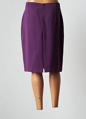 Jupe mi-longue taille à pinces violet JUMFIL femme