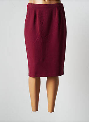 Jupe mi-longue stretch rouge JUMFIL femme