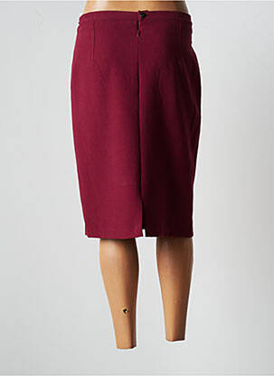 Jupe mi-longue stretch rouge JUMFIL femme