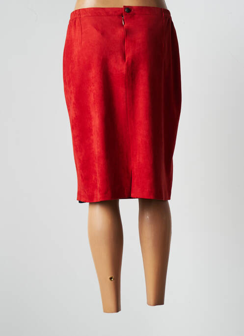 Jupe mi-longue orange JUMFIL pour femme