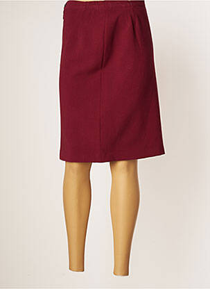 Jupe mi-longue stretch rouge JUMFIL femme
