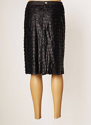 Jupe mi-longue coupe droite noir JUMFIL femme