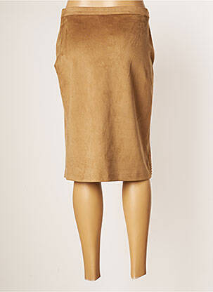 Jupe mi-longue taille normale marron JUMFIL femme
