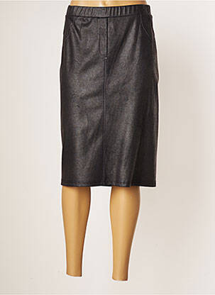Jupe mi-longue stretch noir JUMFIL femme