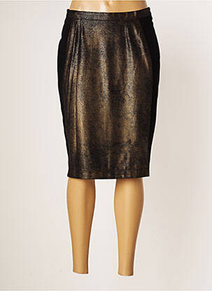 Jupe mi-longue taille normale noir JUMFIL femme