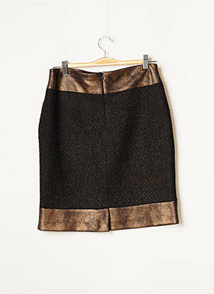 Jupe mi-longue taille normale marron JUMFIL femme