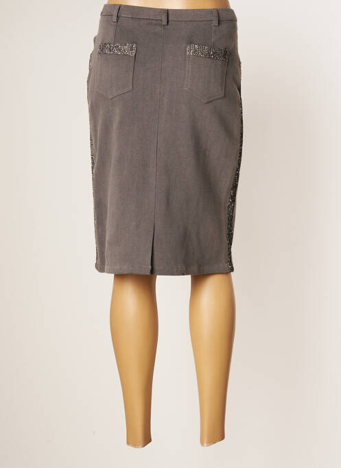 Jupe mi-longue gris JUMFIL pour femme