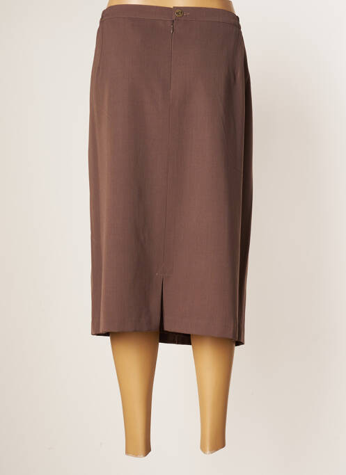 Jupe mi-longue marron JUMFIL pour femme