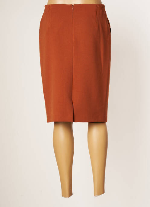 Jupe mi-longue marron JUMFIL pour femme